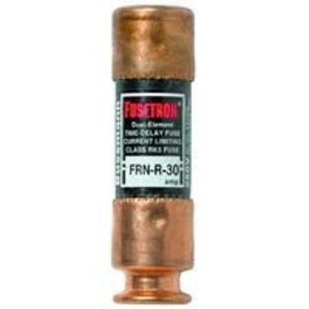 EATON BUSSMANN Midget Fuse, FRN-R Series, Time-Delay, 15A, 250V AC, Non-Indicating, 20kA DC BP/FRN-R-15